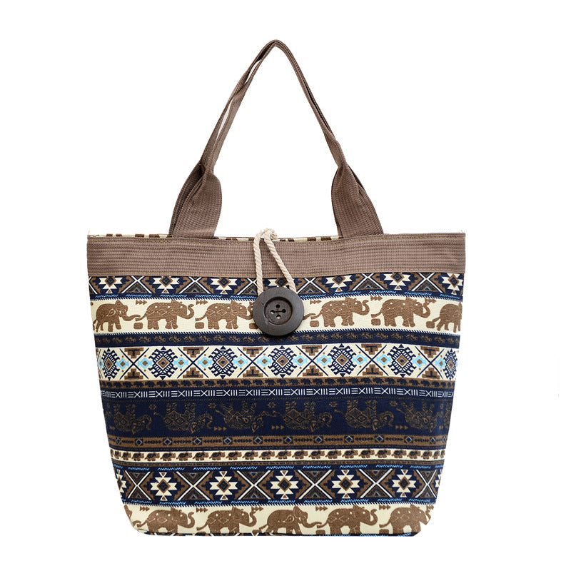 Wholesale Ethnic Printing Tote Bag Canvas Bag